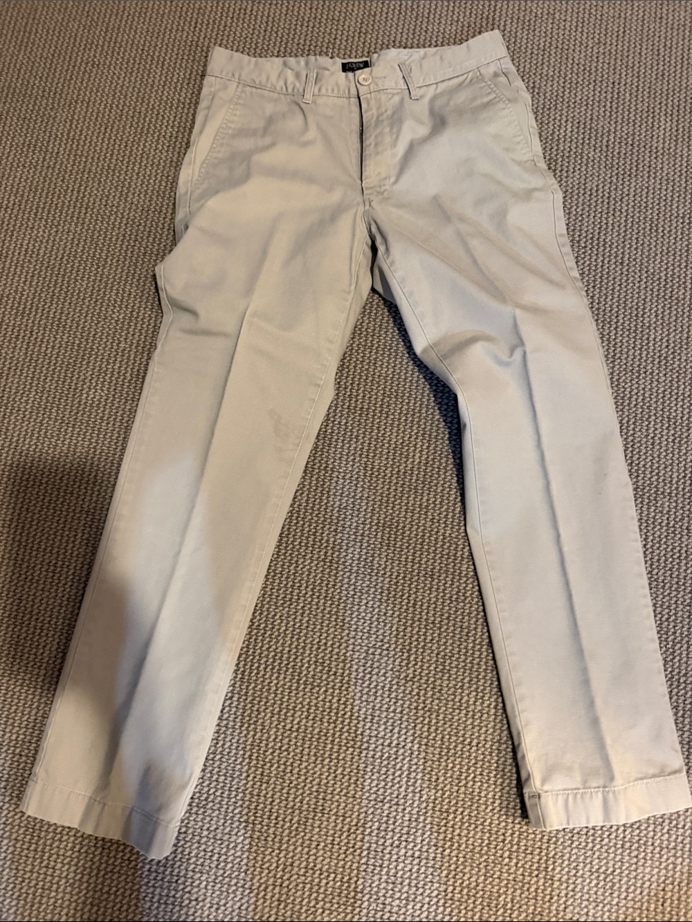 J Crew Men's Light Khaki Chino Pants